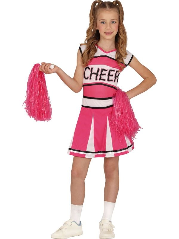 Roze Cheerleader Kostuum Kinderen