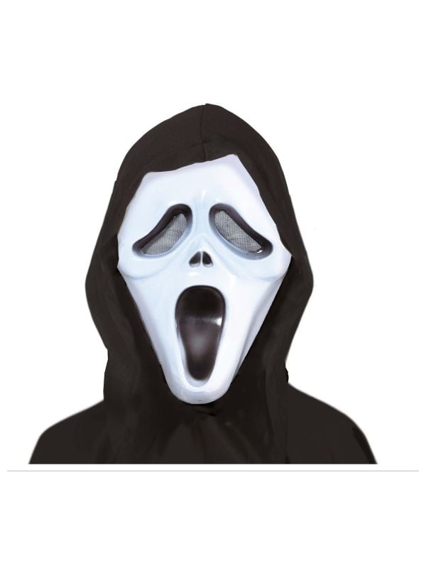 Scream masker kinderen met capuchon