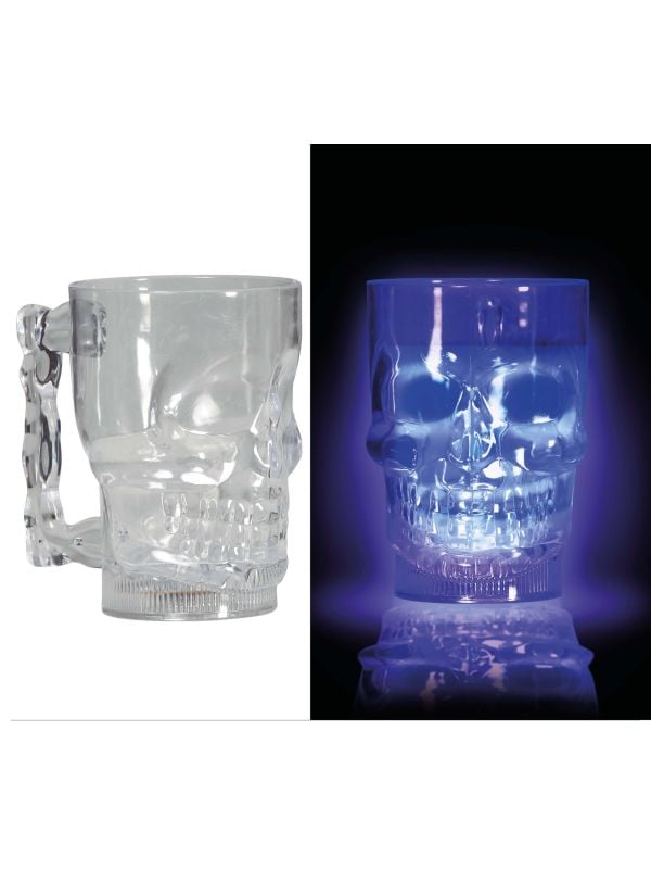 Skull lichtgevende bierpul 700ml