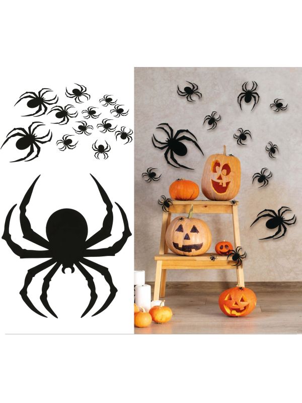 Spinnen silhouetset Halloween