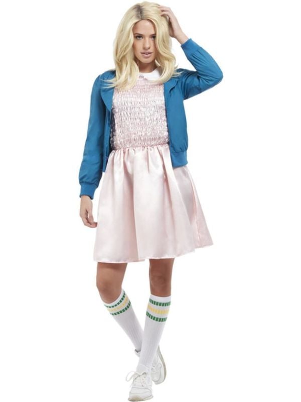 Stranger Things 80s Girl Kostuum Dames Roze