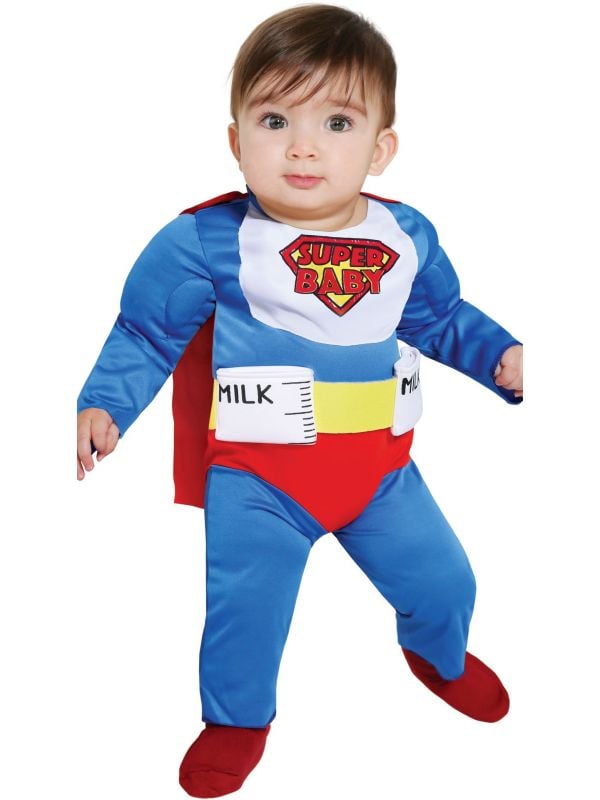 zaad Blauw Kloppen Superman baby kostuum | Carnavalskleding.nl