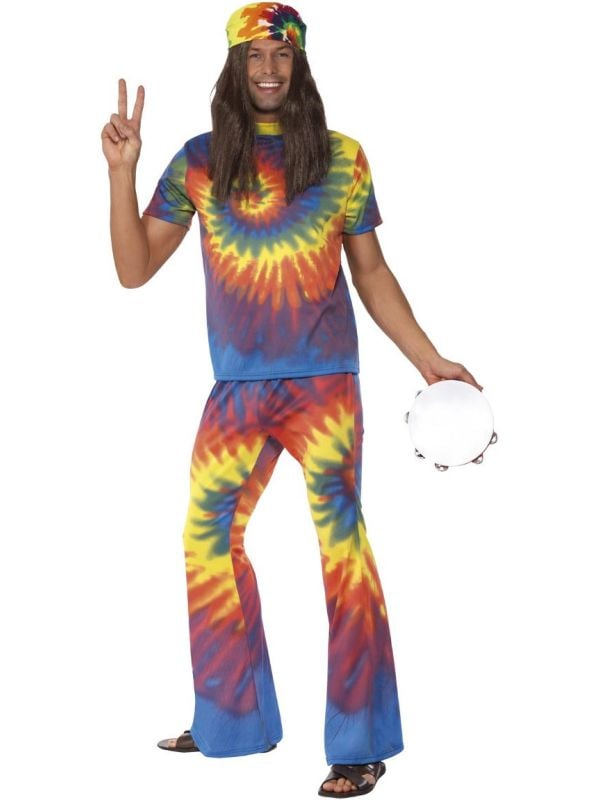 Tie Dye hippie kostuum