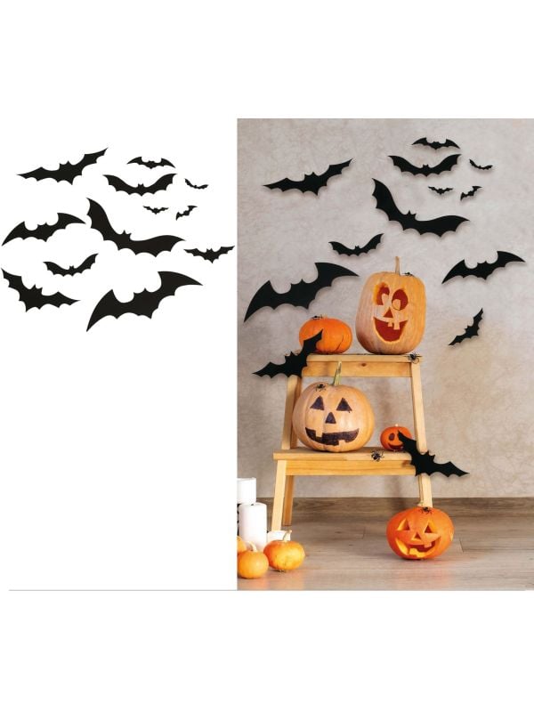 Vleermuis silhouetset Halloween