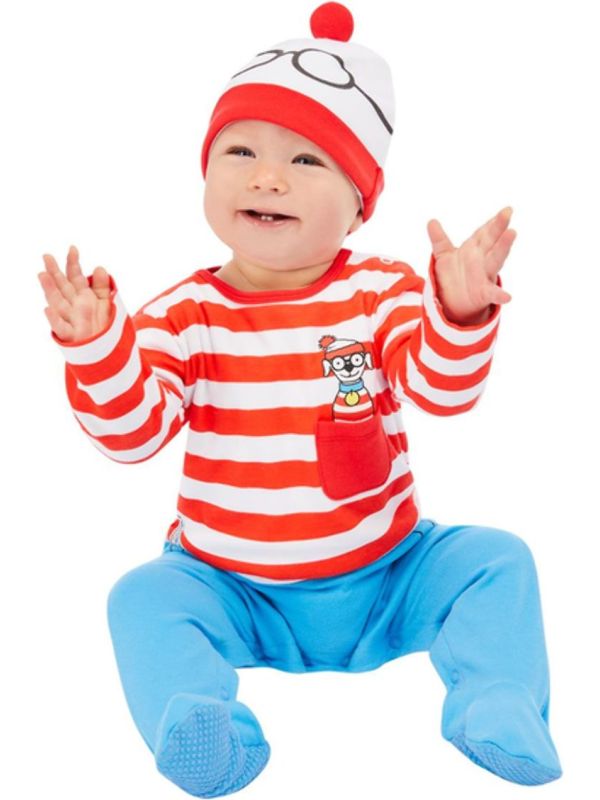 Where's Wally Baby Pakje Rood en Wit