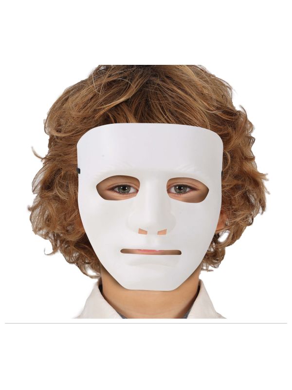 Wit anoniem masker kinderen