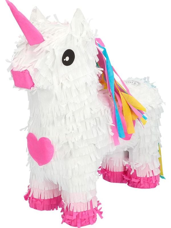 Witte Eenhoorn Piñata Standaard