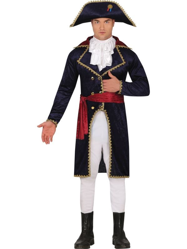 Zwart-Wit Marquises Soldaten Outfit Napoleon