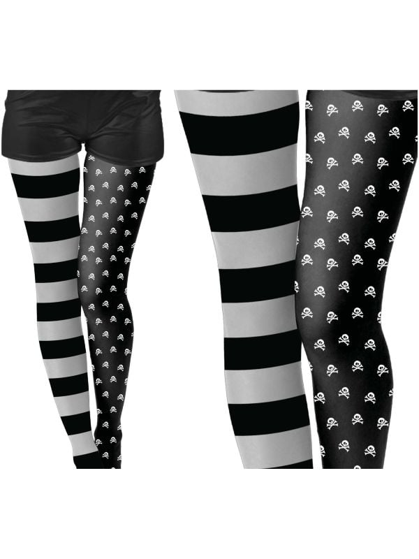 Zwarte skelet legging meisjes