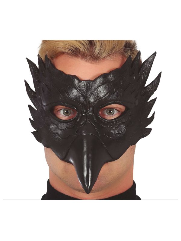 Zwarte uil masker halloween