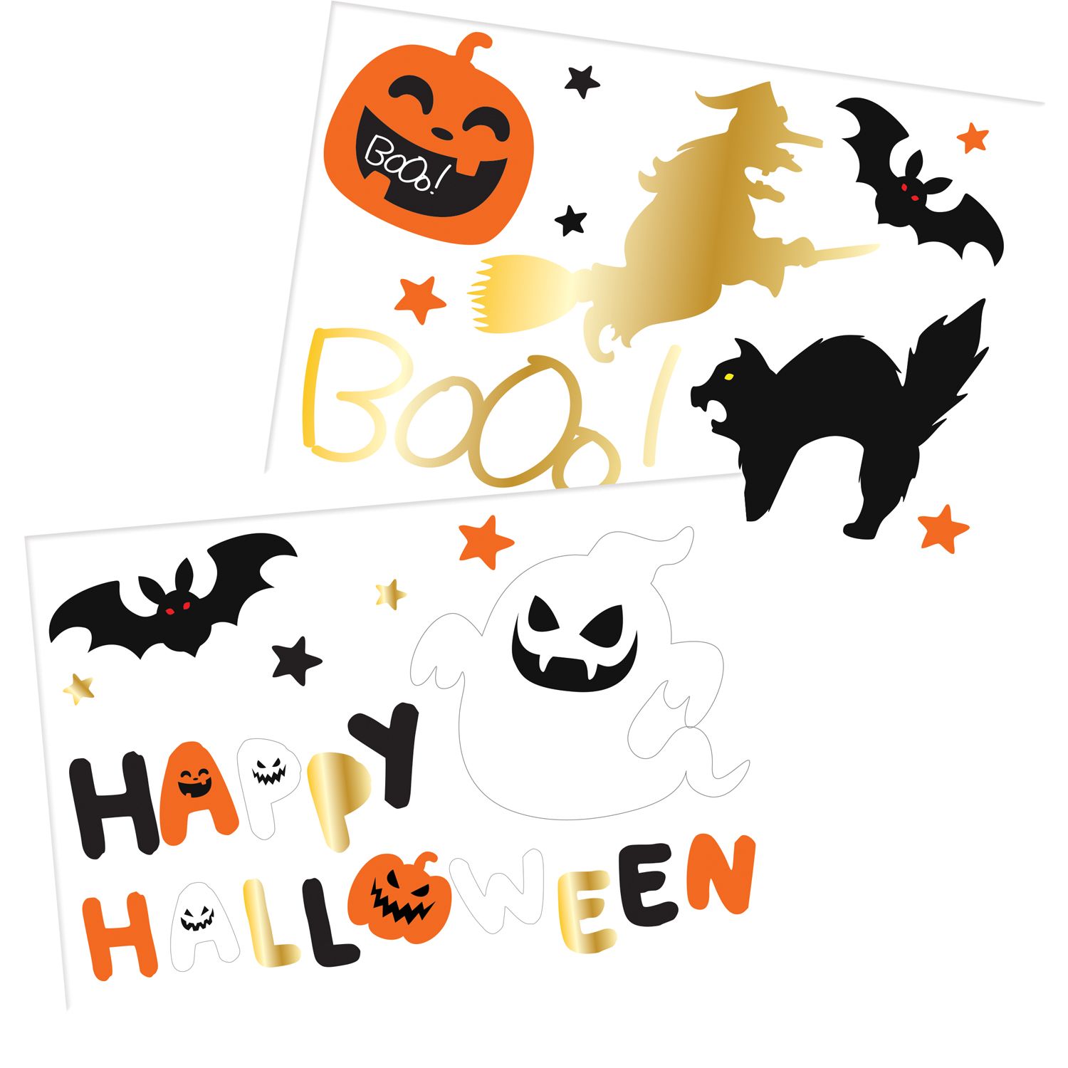 18 Halloween karakters raamstickers