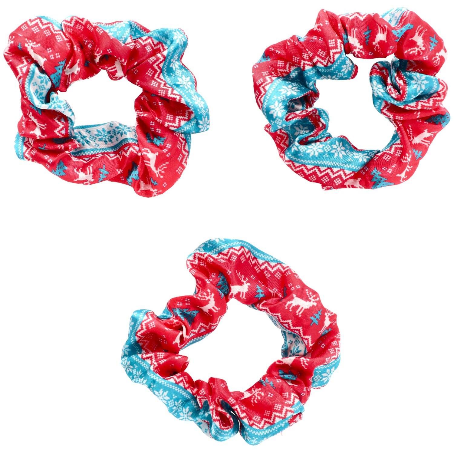 3 scrunchies Kerstmis