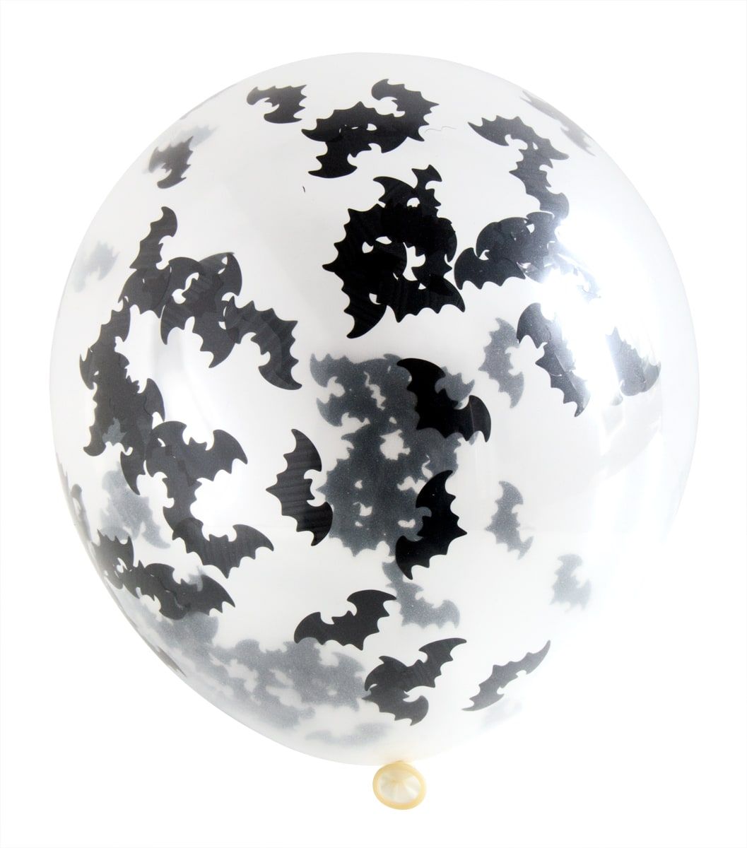 4 vleermuis confetti ballonnen 30cm