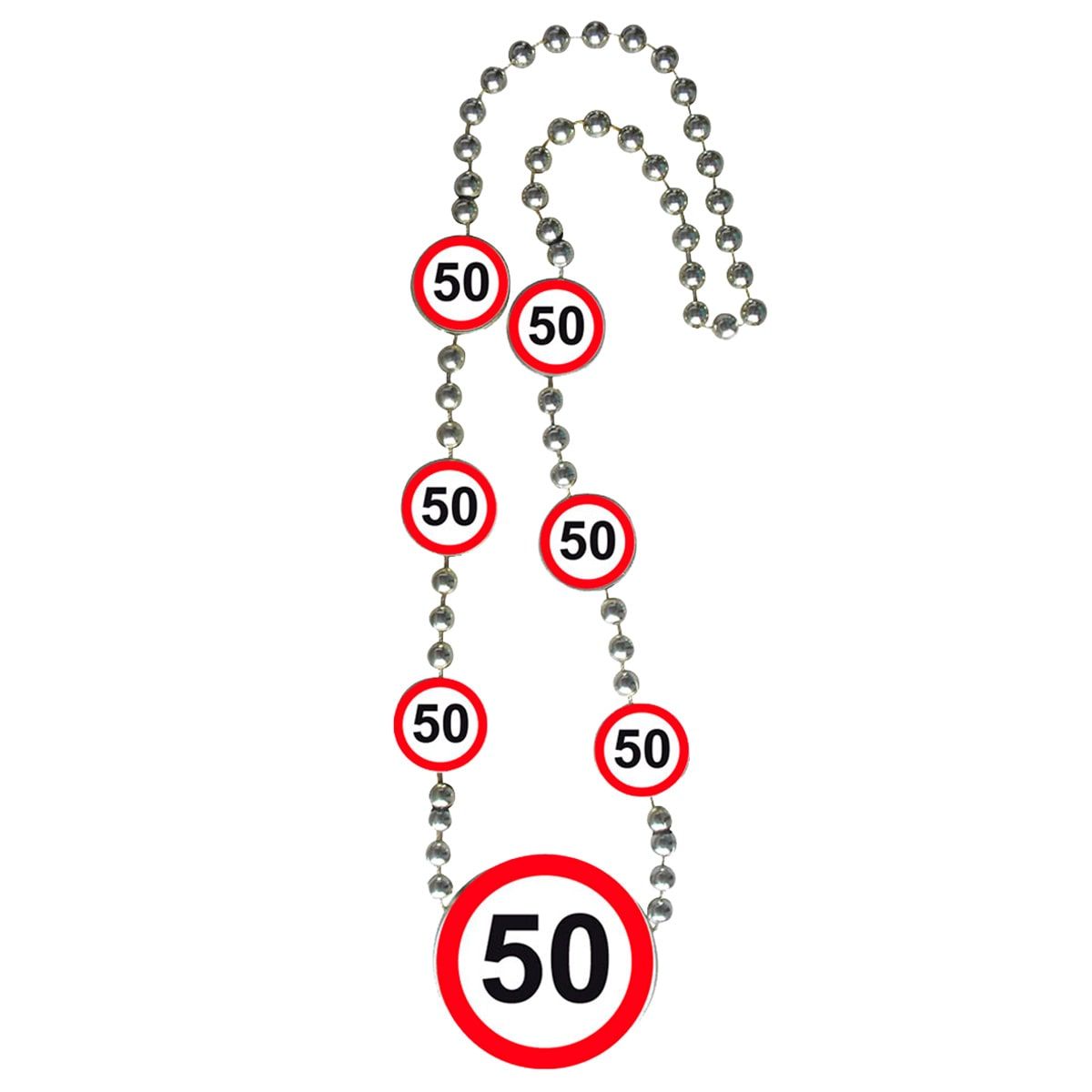 50 jaar verkeersbord ketting