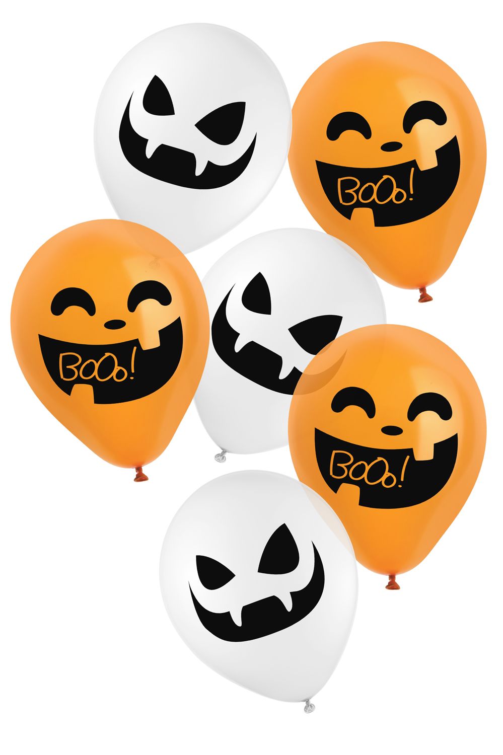 6 Halloween ballonnen 23 cm latex