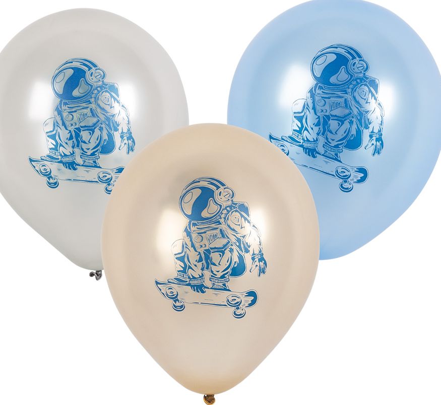 6 Ruimte astronaut Latex Ballonnen