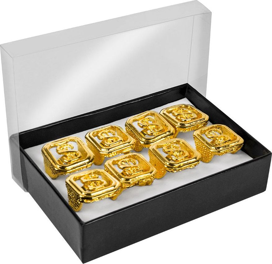 8 Gouden Dollar Teken Ringen