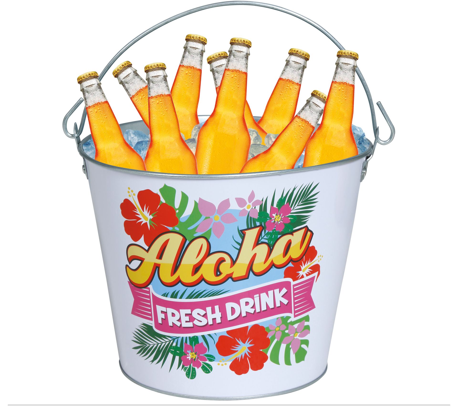 Aloha hawaii metalen drankkoeler emmer