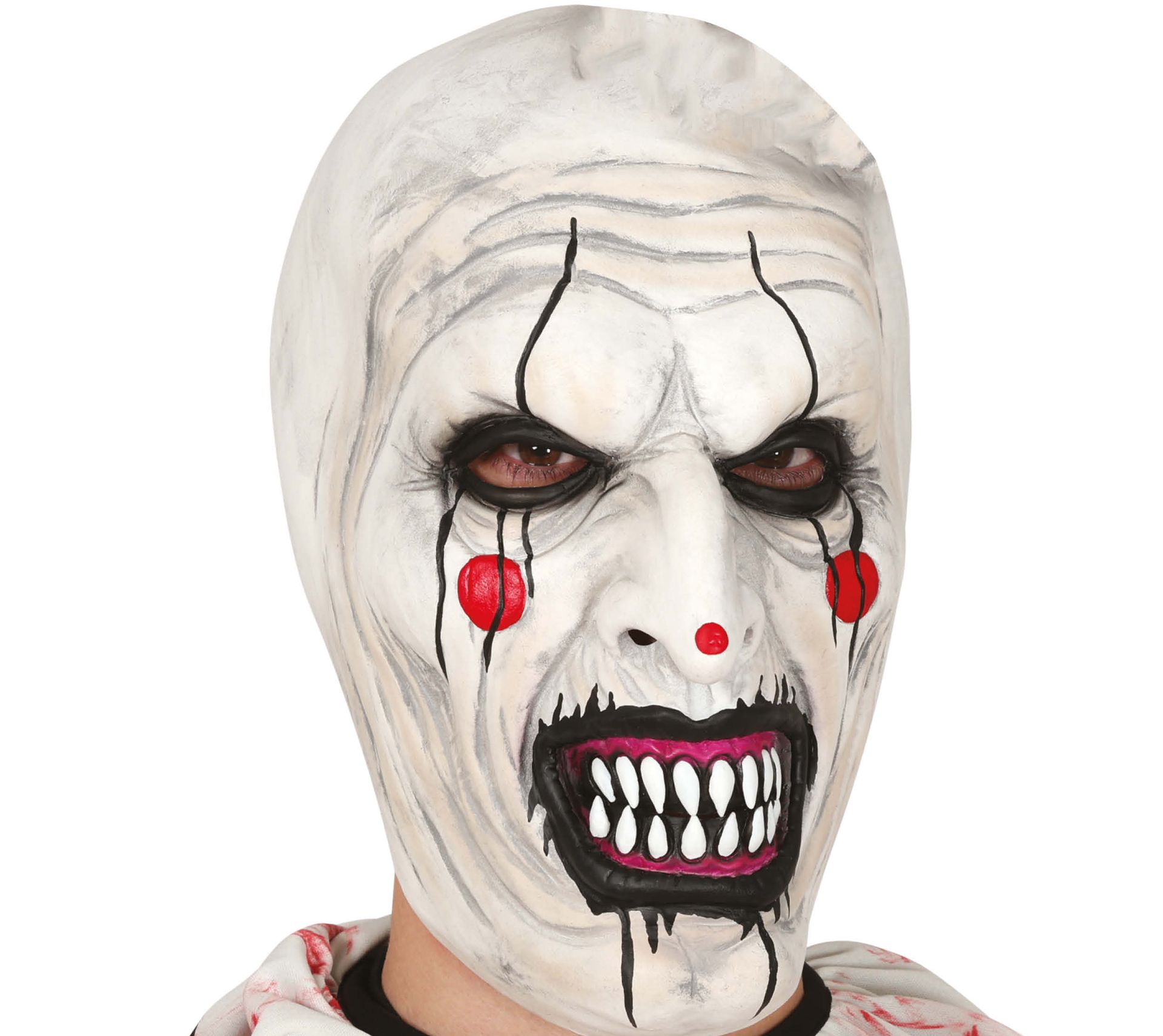 Angstaanjagende clown masker