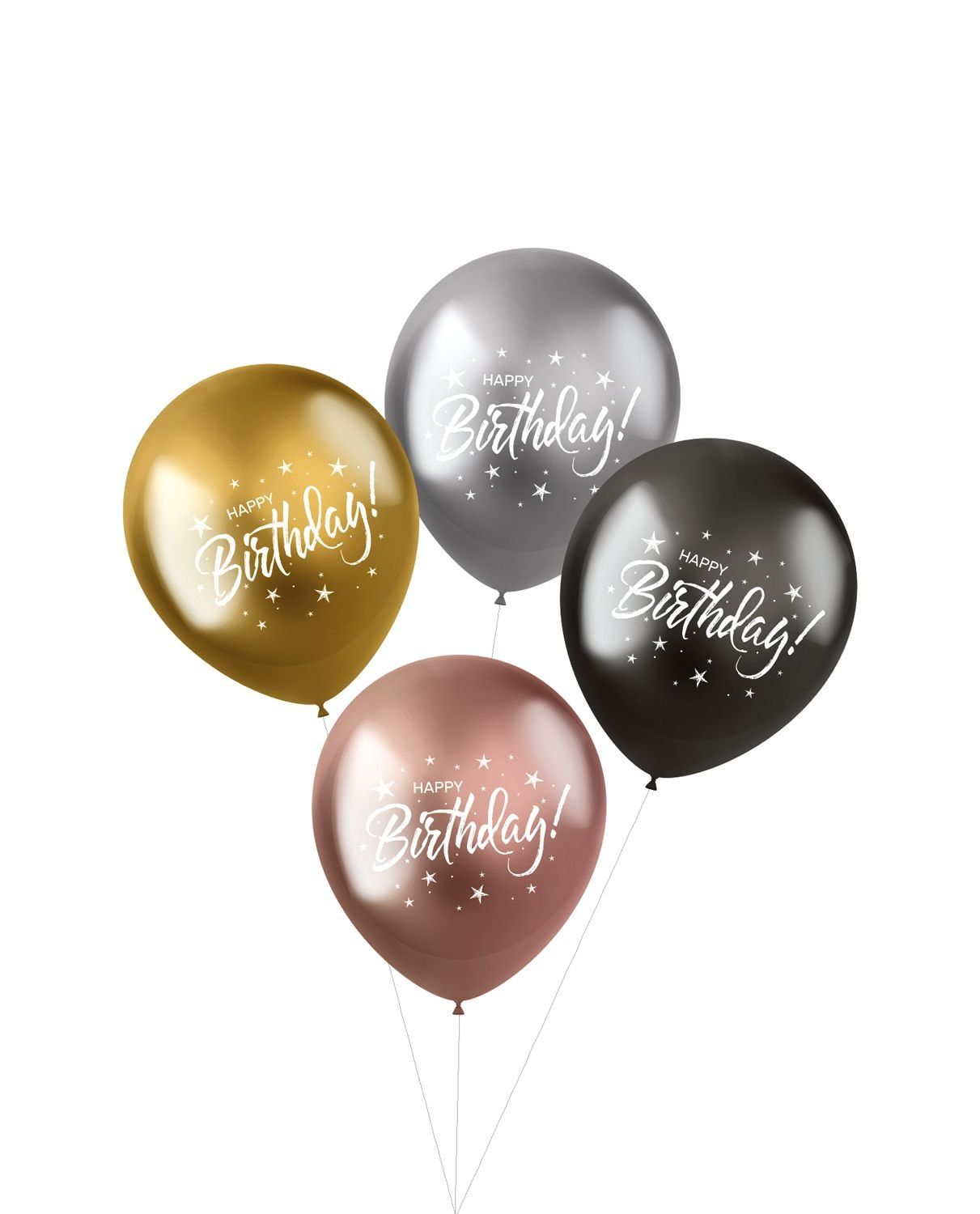 Ballonnen Birthday metallic electrum