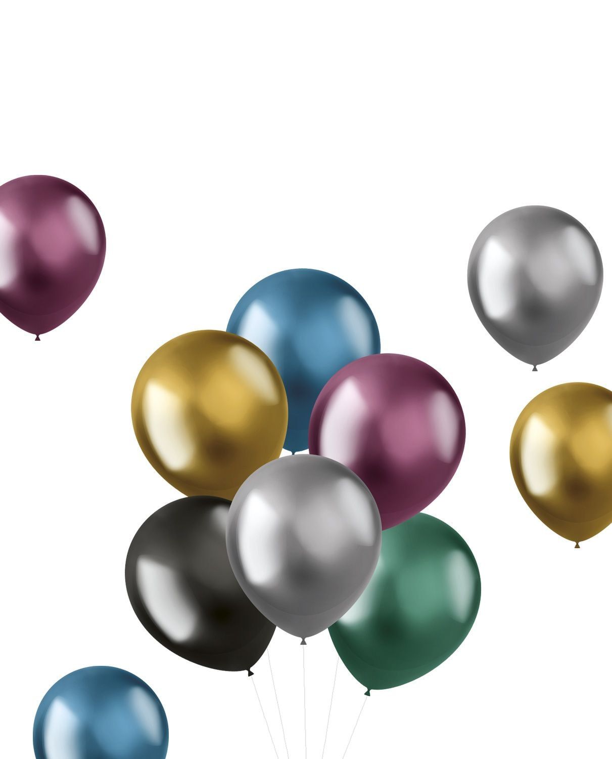 Ballonnen metallic intense 10st