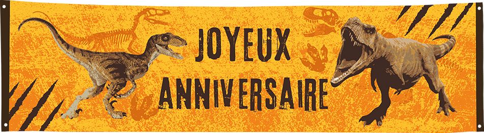 Banner T-Rex 'Joyeux Anniversaire'