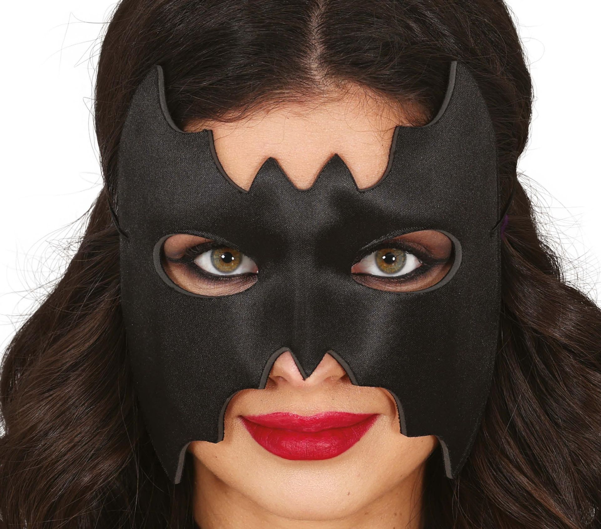 Batwoman half masker zwart