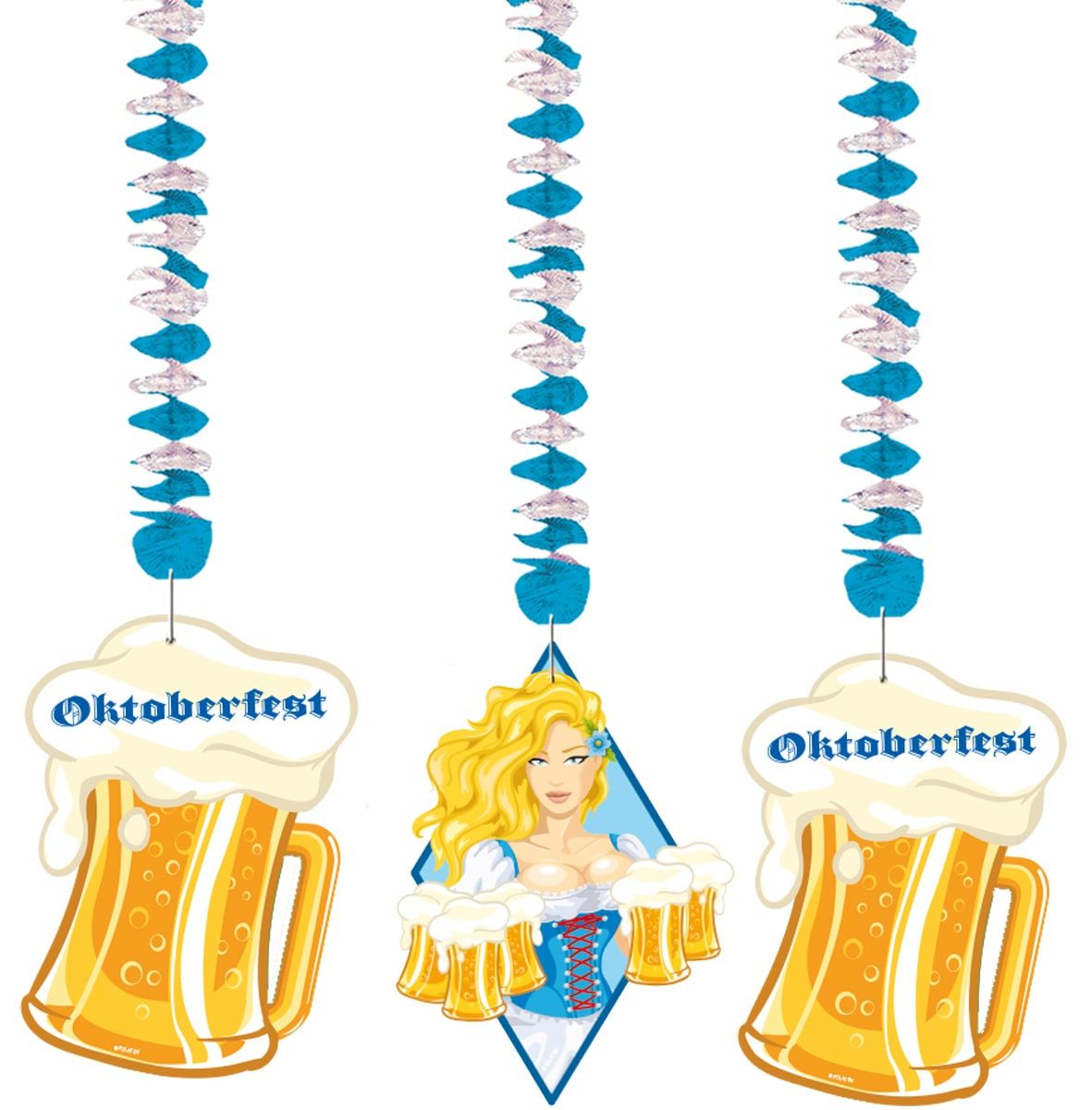 Bierpullen oktoberfest hangende versiering