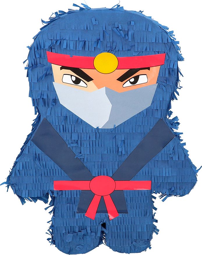 Blauwe Ninja Piñata 44cm