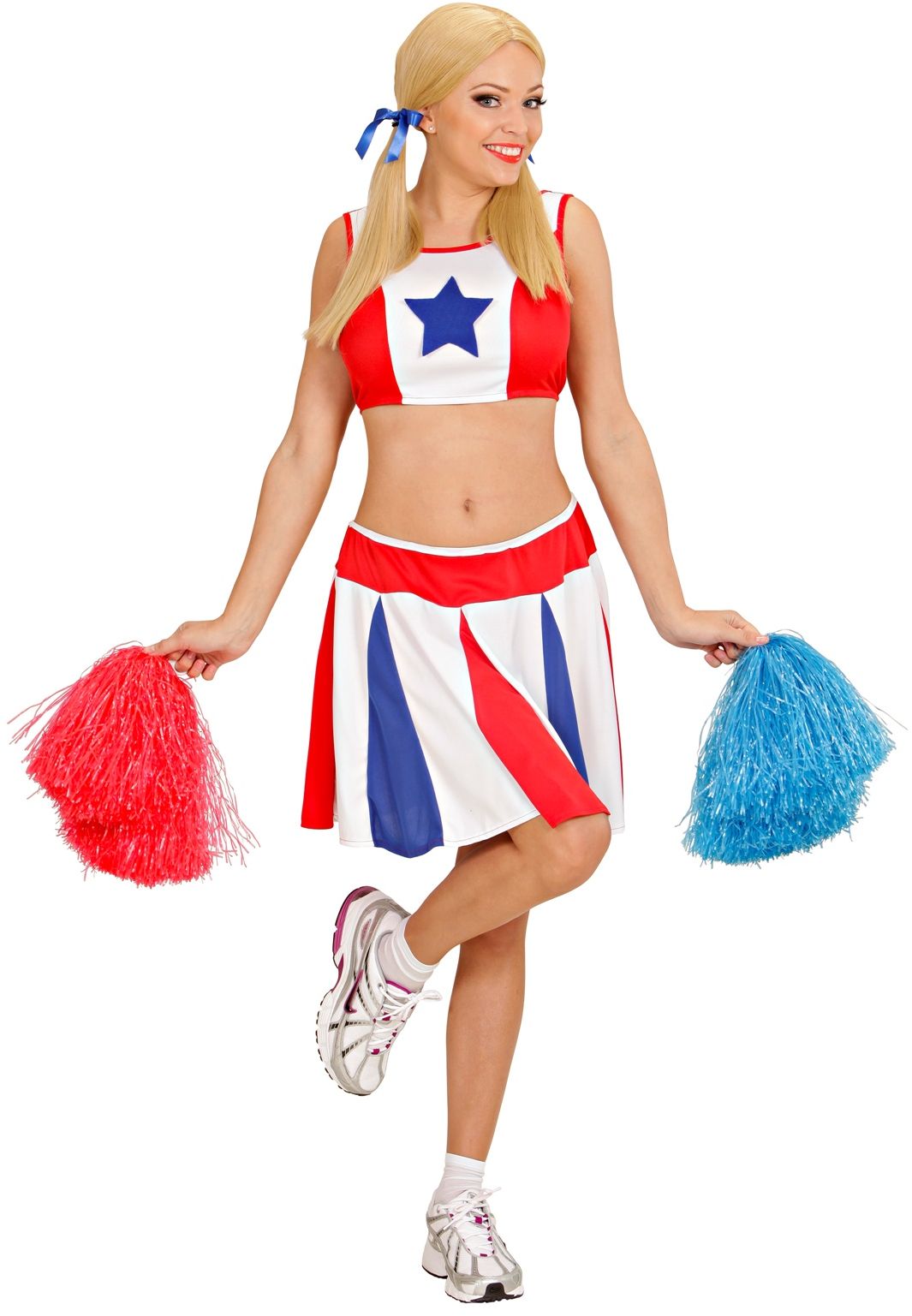 jurk hout kogel Cheerleader dames kostuum | Carnavalskleding.nl