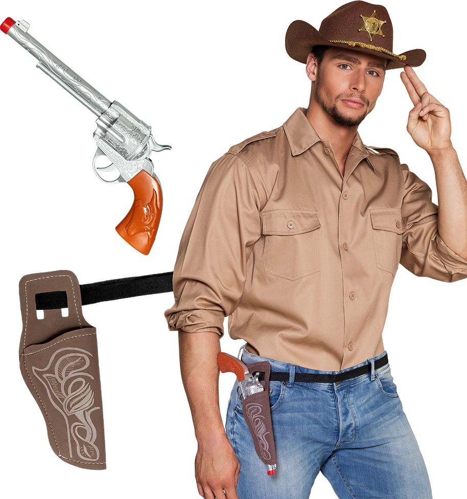 Cowboy Western Accessoireset Volwassen 3-delig