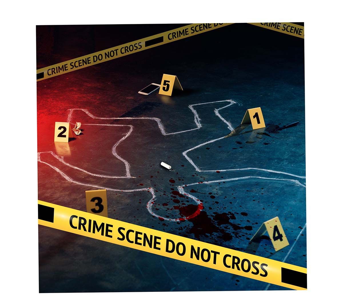 Crime scene set halloween