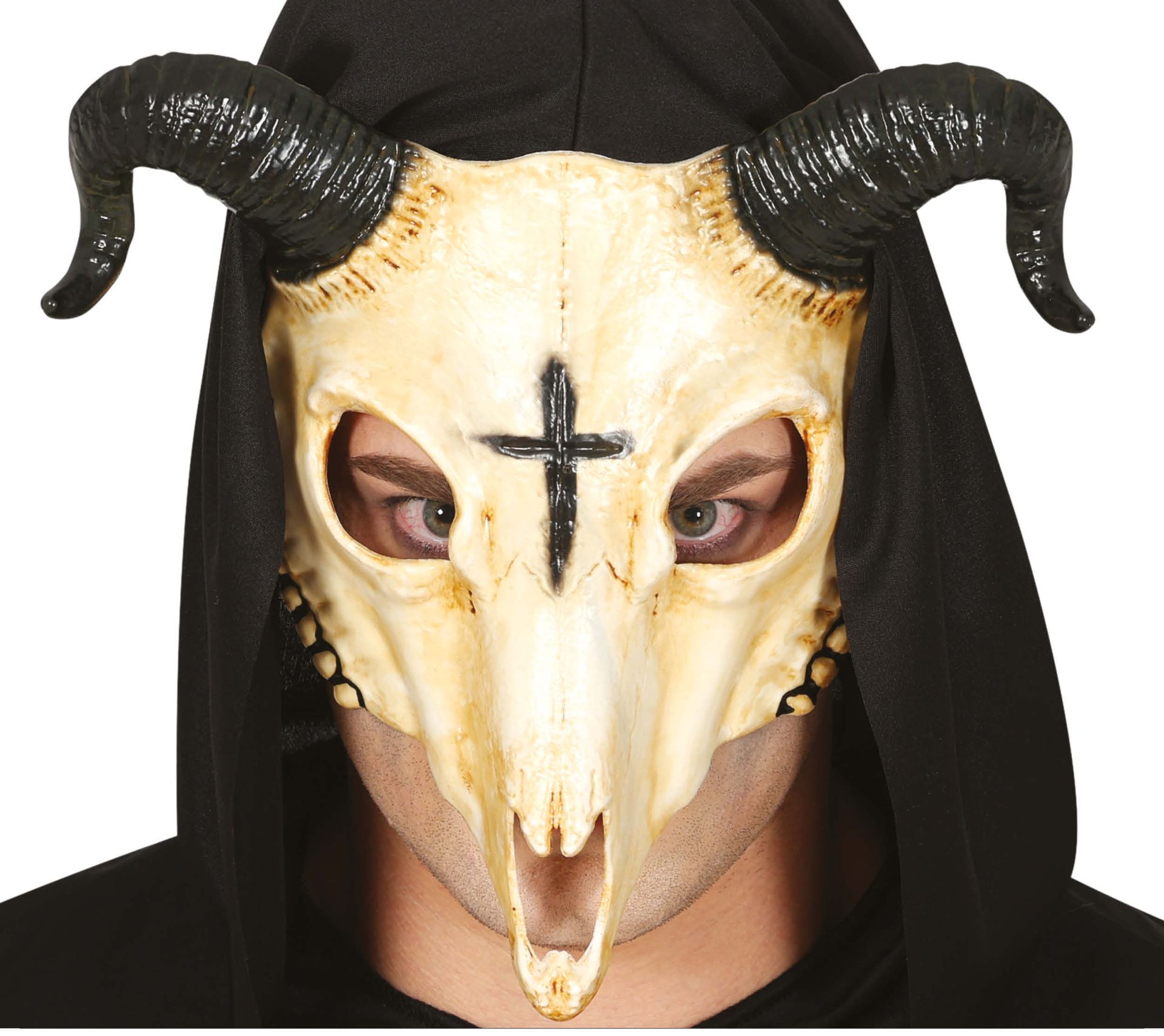 Cult priester ram schedel masker