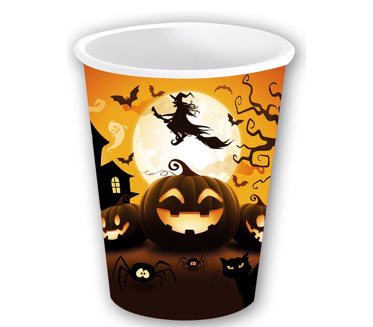 Dark pumpkin partybekers 355ml