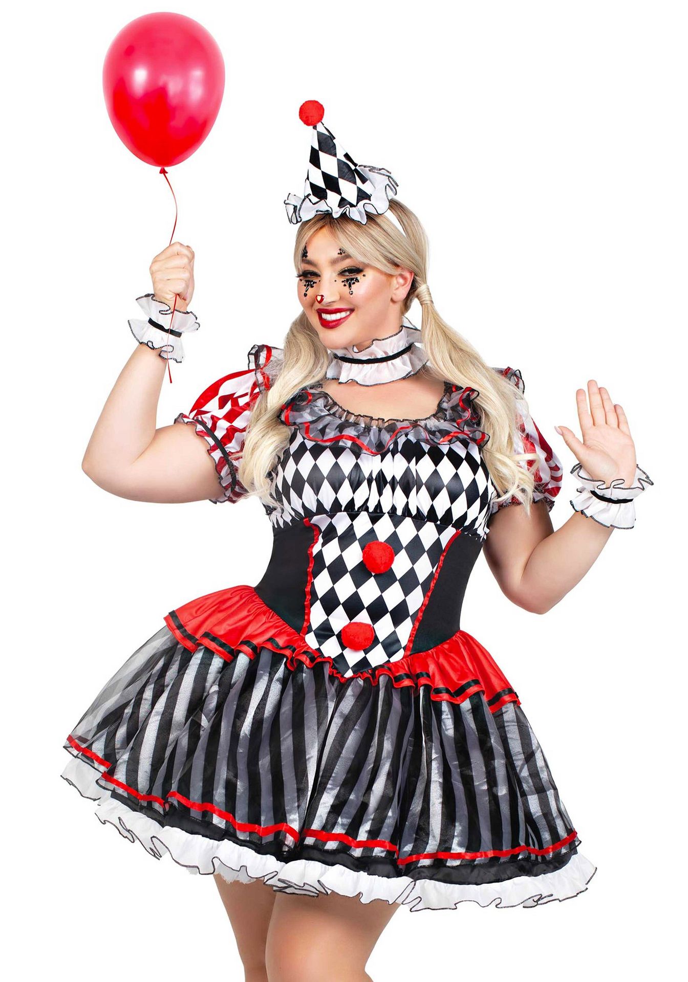 Darling harlequin pakje plus size dames