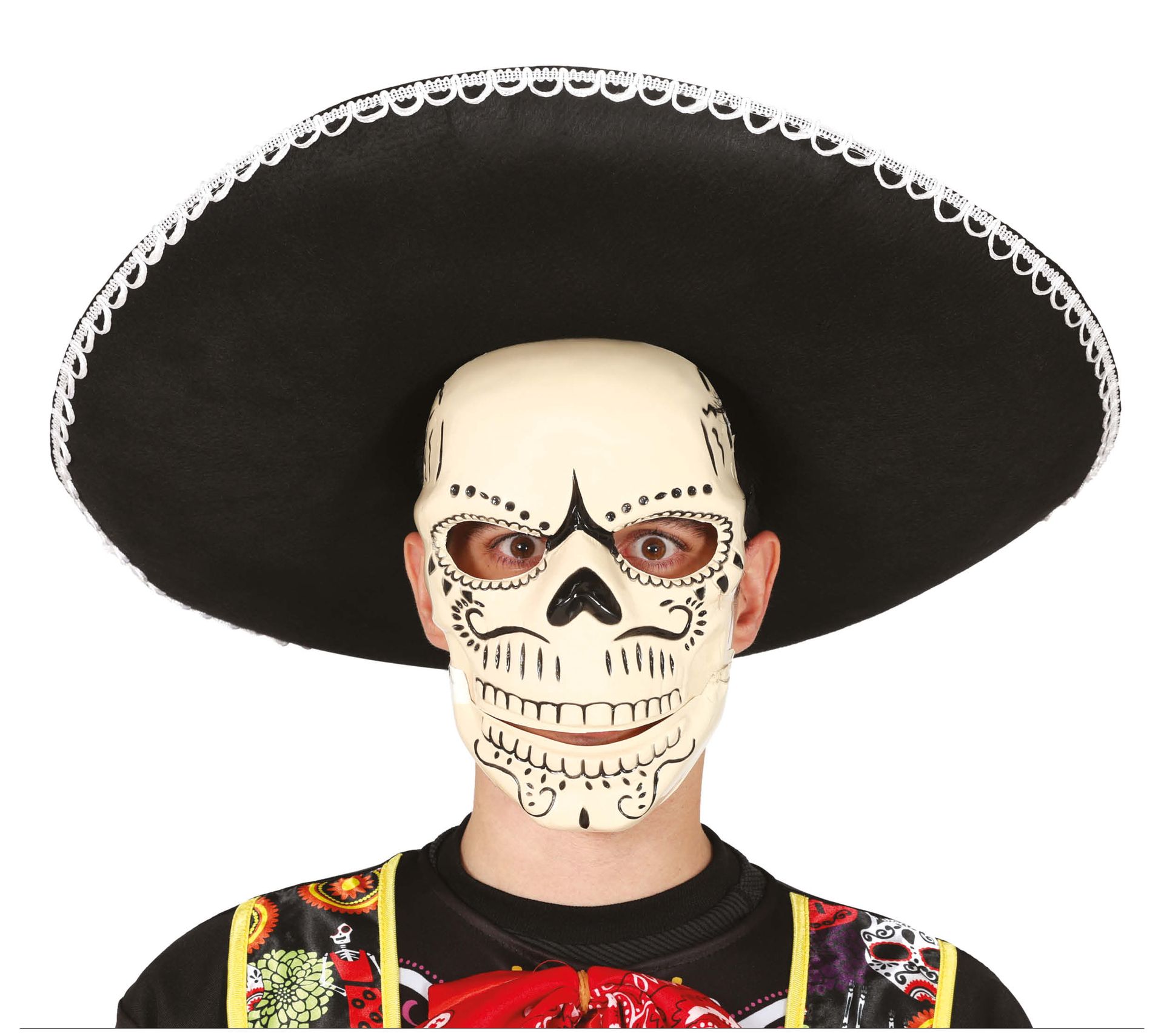 Dia de los muertos skeletmasker