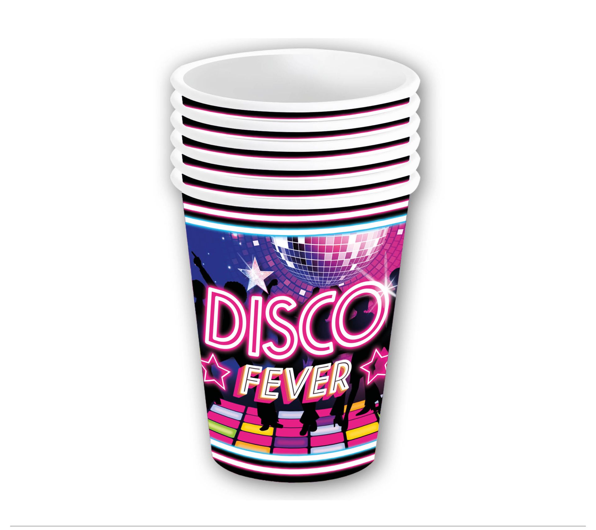 Disco fever thema partybekers