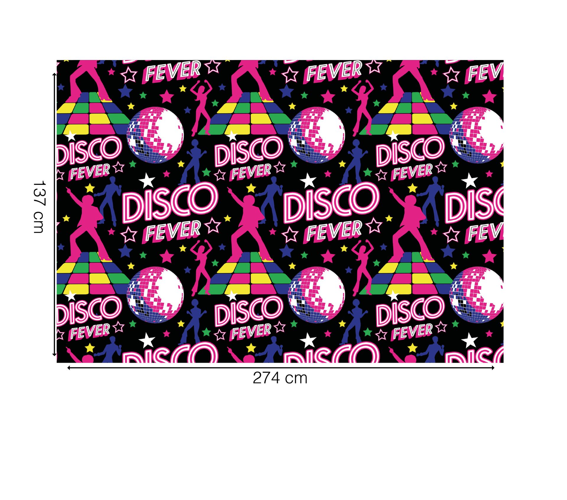 Disco fever thema tafelkleed