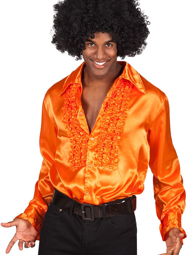 Marty Fielding Rationalisatie Madison Disco party blouse heren oranje