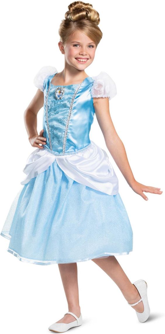 Disney Cinderella Meisjes Kostuum Blauw