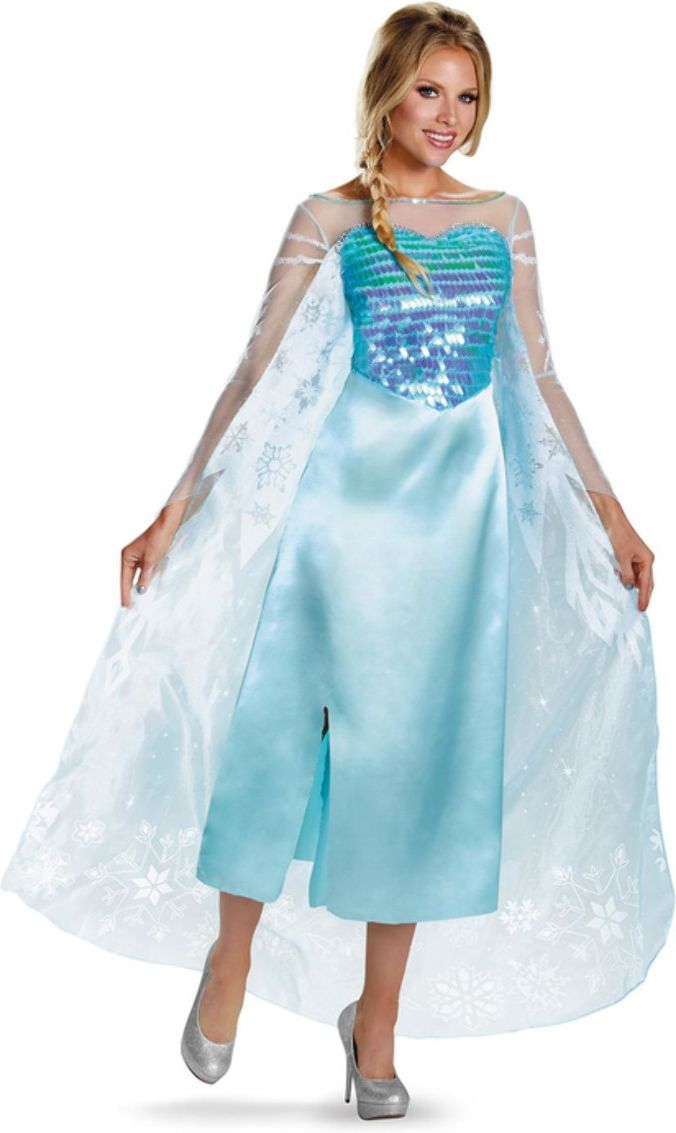 Disney Frozen Elsa Vrouwen Kostuum Blauw