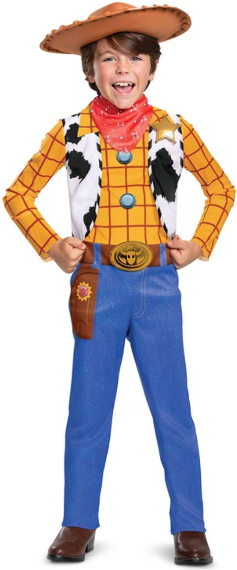 Disney Pixar Toy Story Woody Kostuum Jongens Blauw en Geel