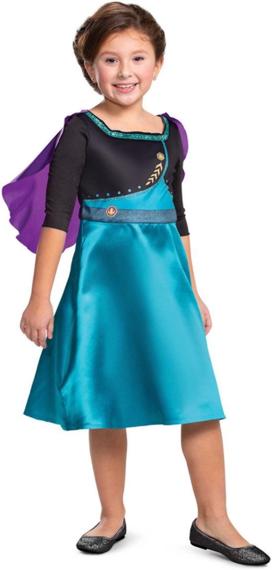 Disney Queen Anna Meisjes Kostuum Blauw