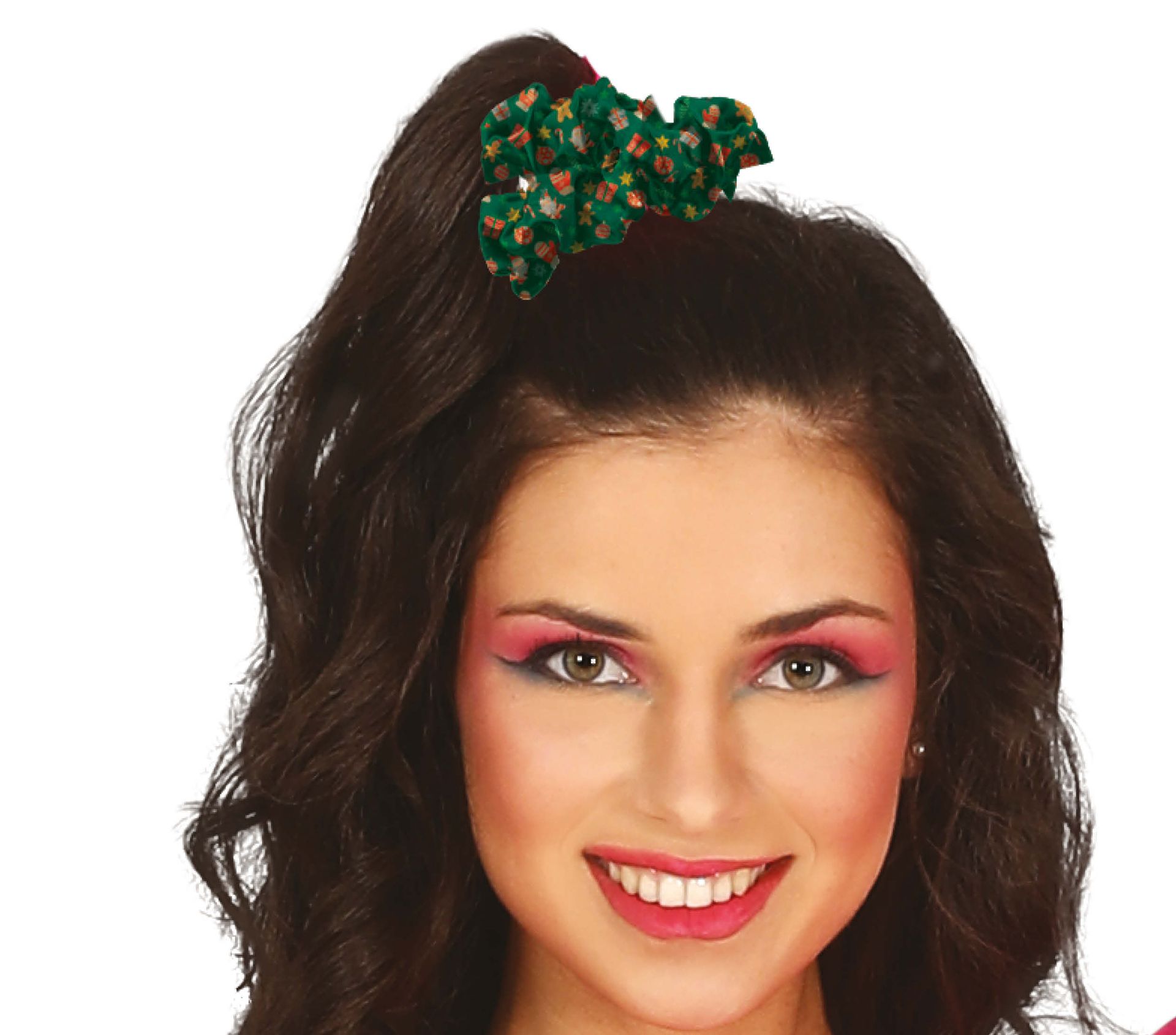 Foute kerst scrunchie groen