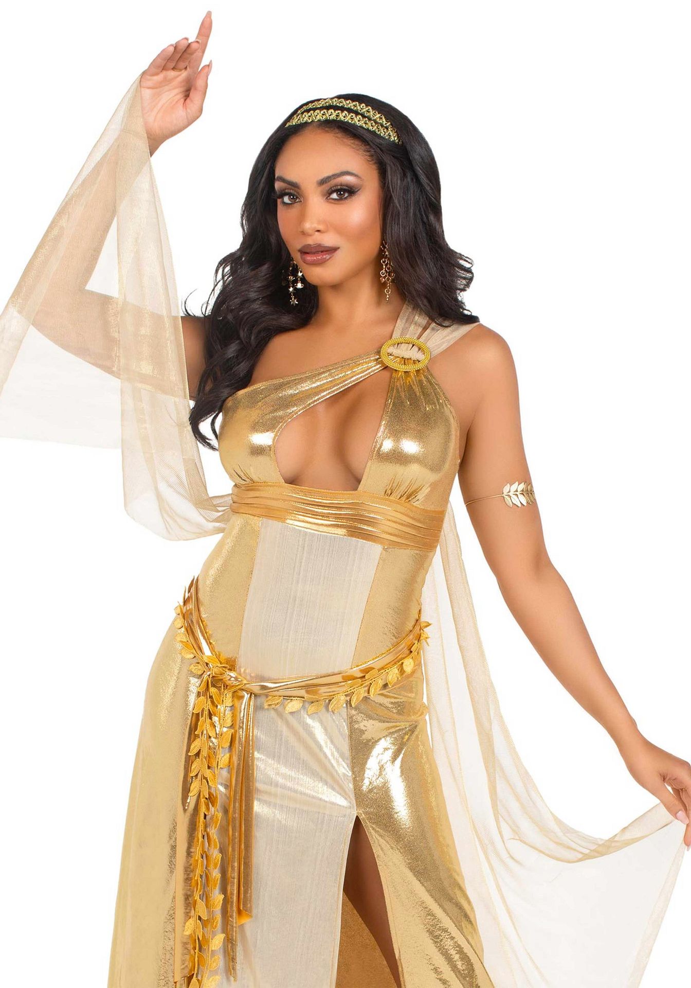 Golden goddess cleopatra jurk dames