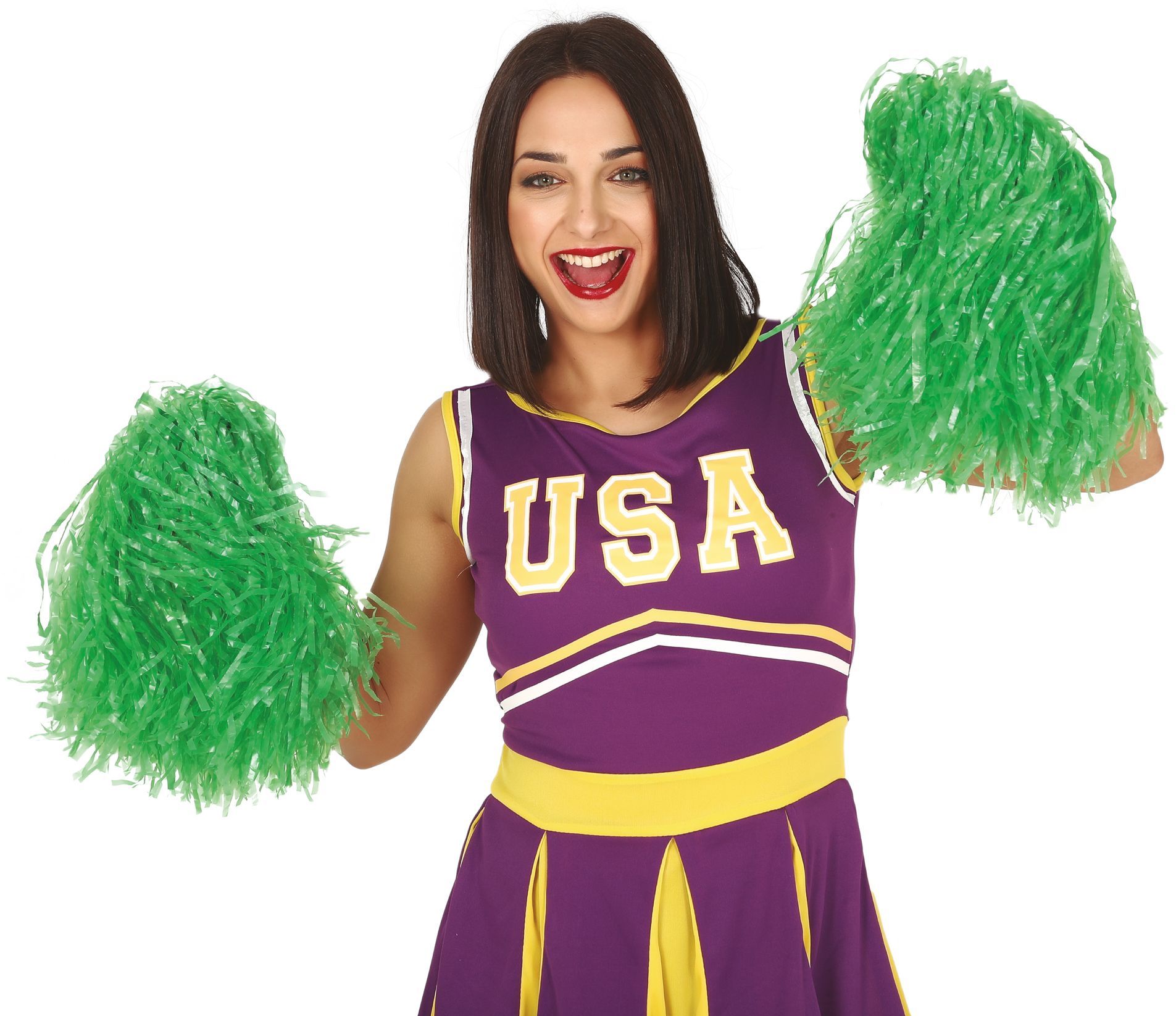 Groene cheerleader pom poms