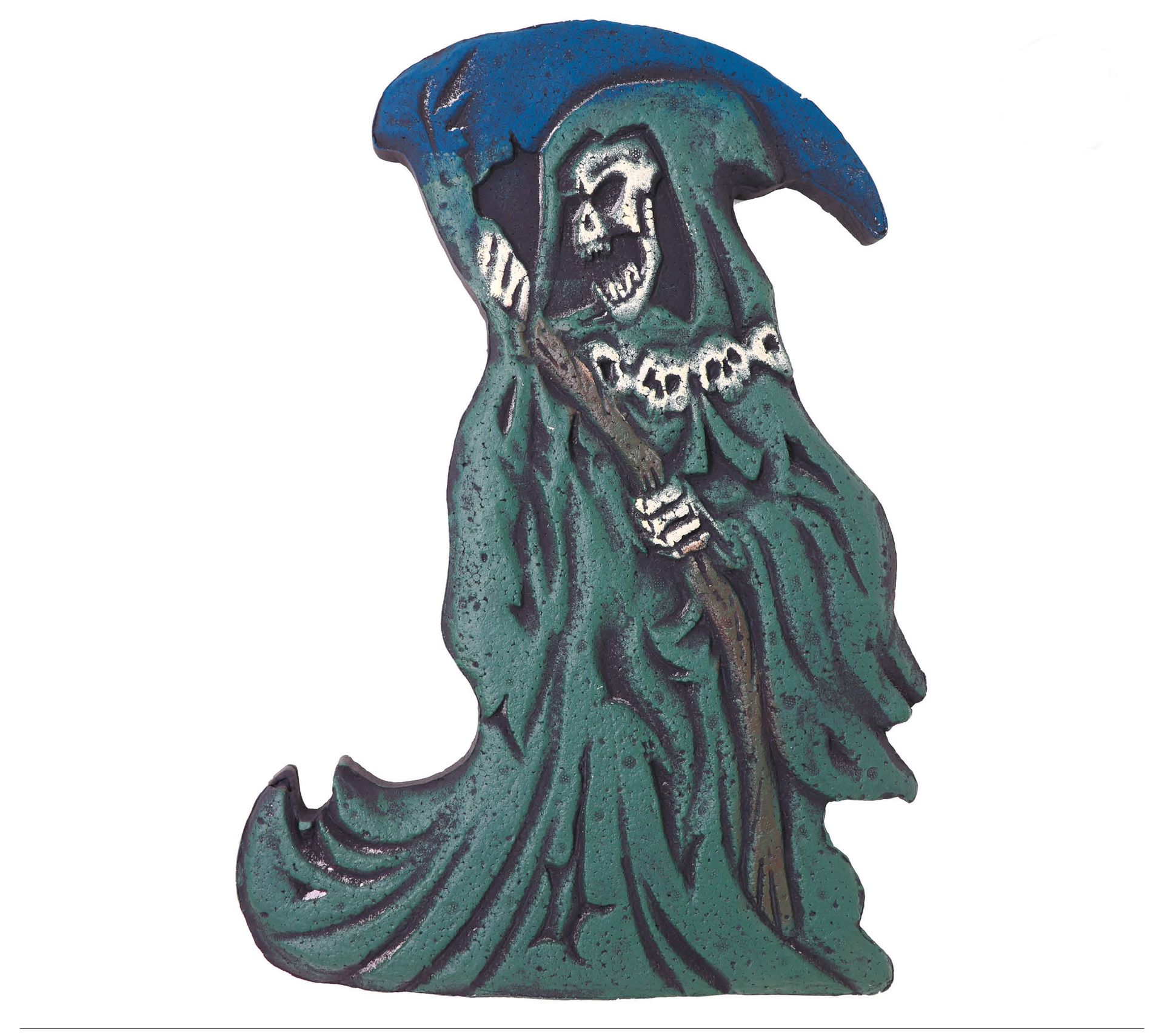 Groene grim reaper nep grafsteen