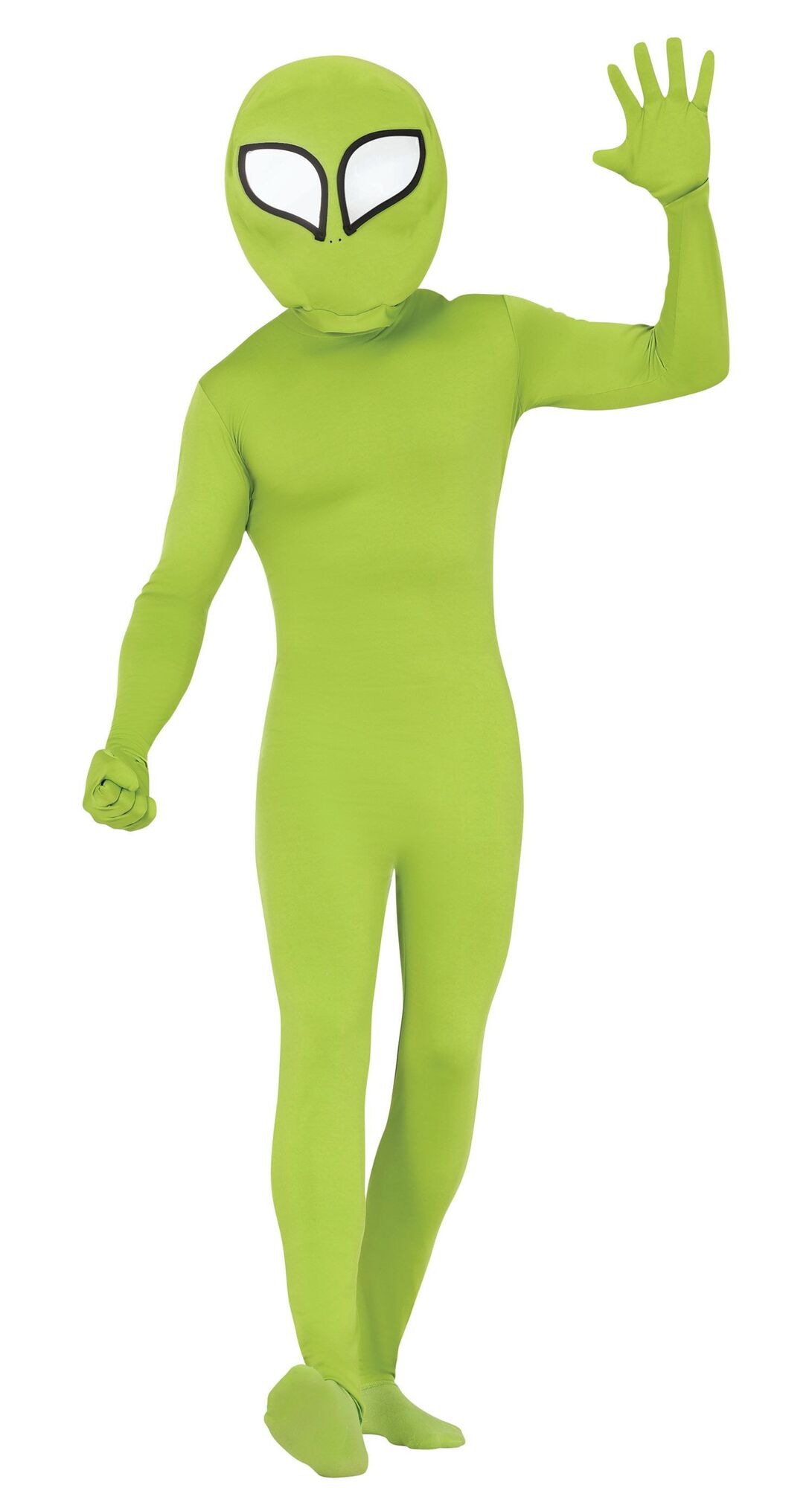 Groene second skin alien outfit