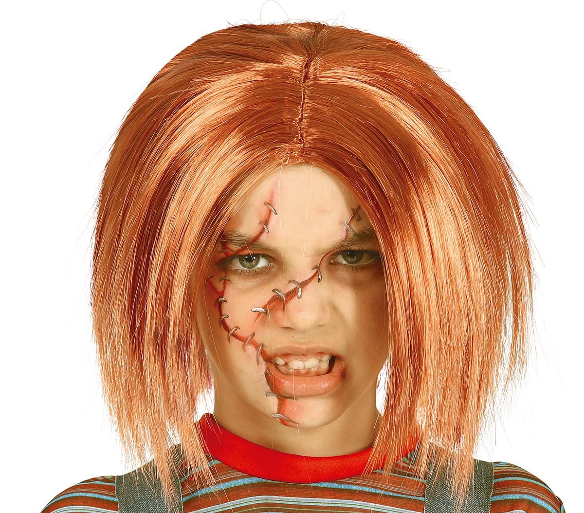 Halloween chucky pruik kind