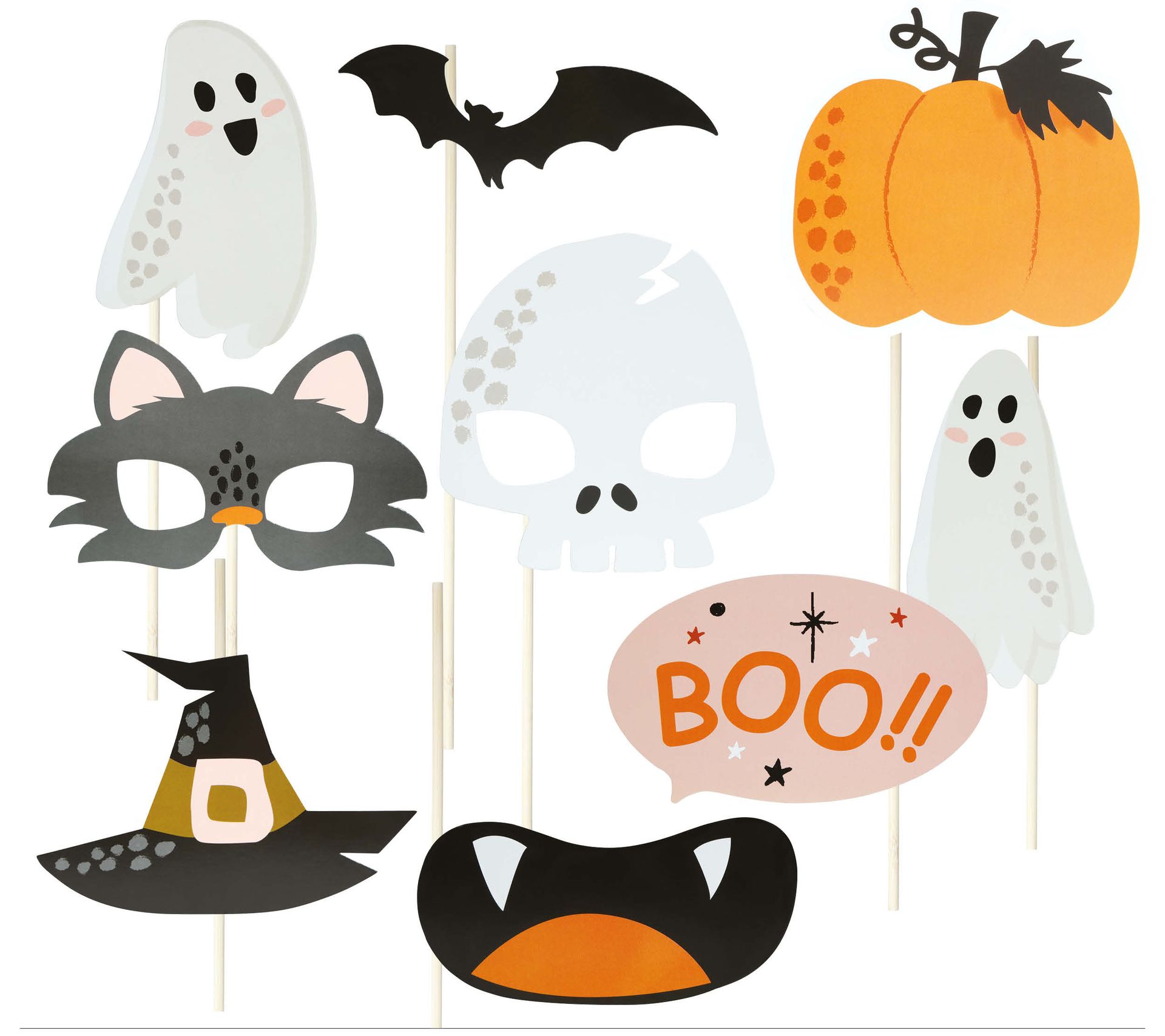 Halloween figuren photobooth accessoires